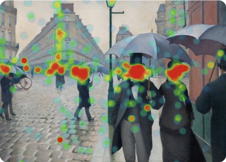 Paris Street, Rainy Day — Gaze heatmap